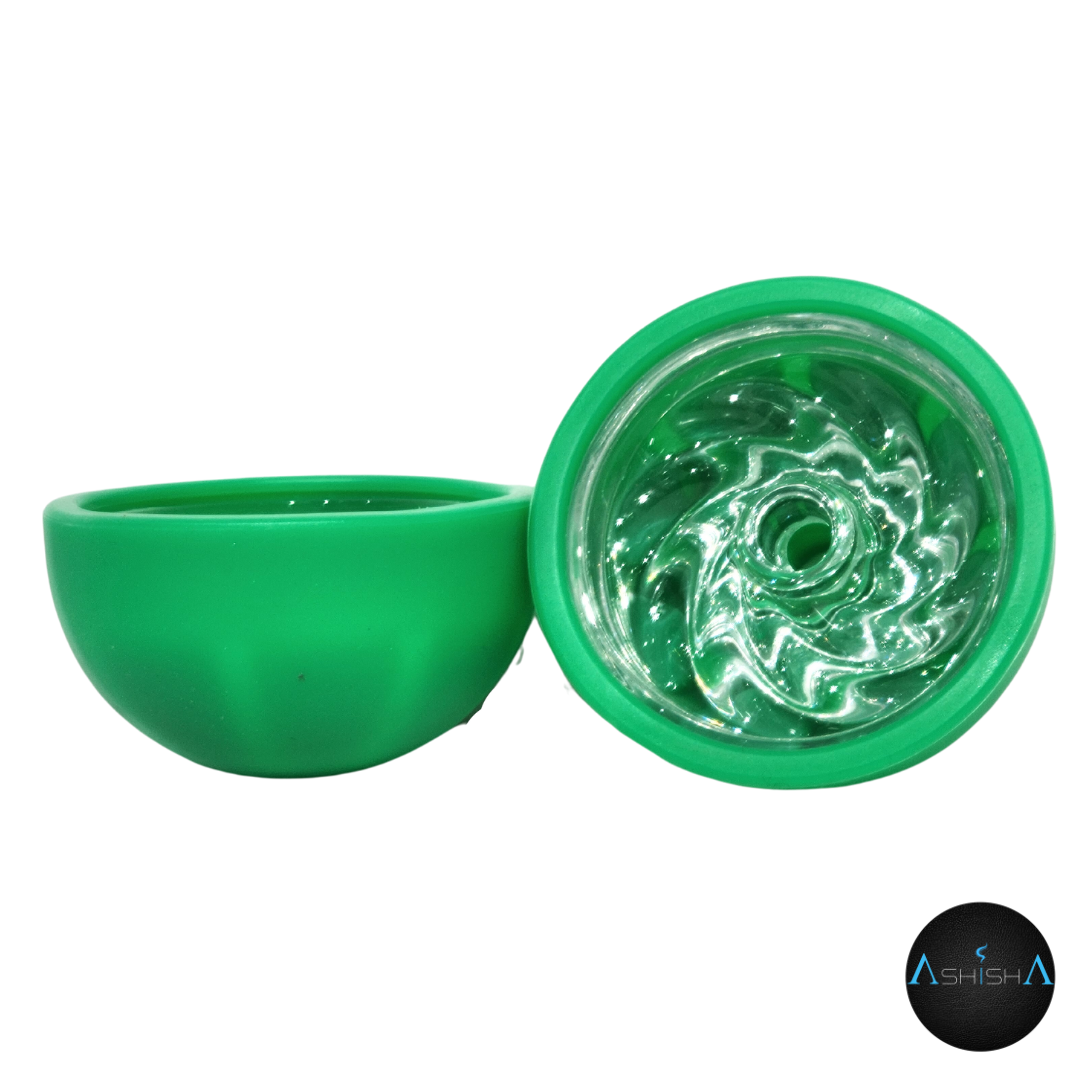 Silicone Ball head with glass