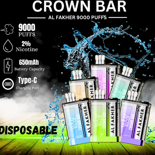 AL FAKHER CROWN BAR 9K PUFFS