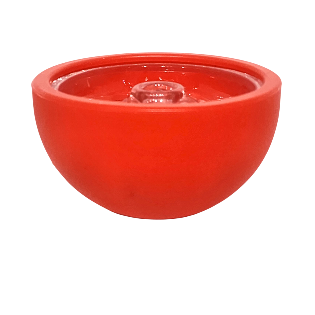 Silicone Ball head with glass