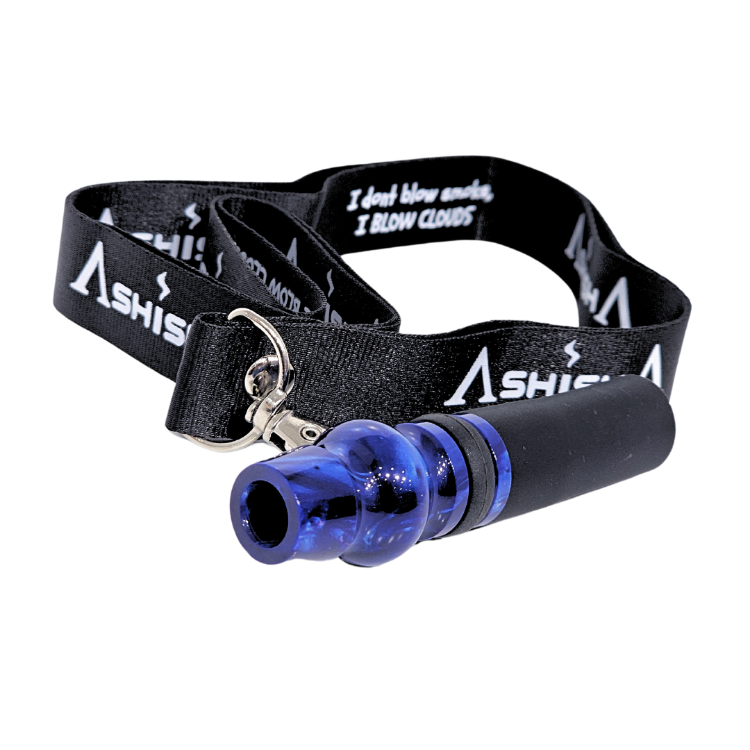 ASHISHA Resin mouth-tip with statement lanyard