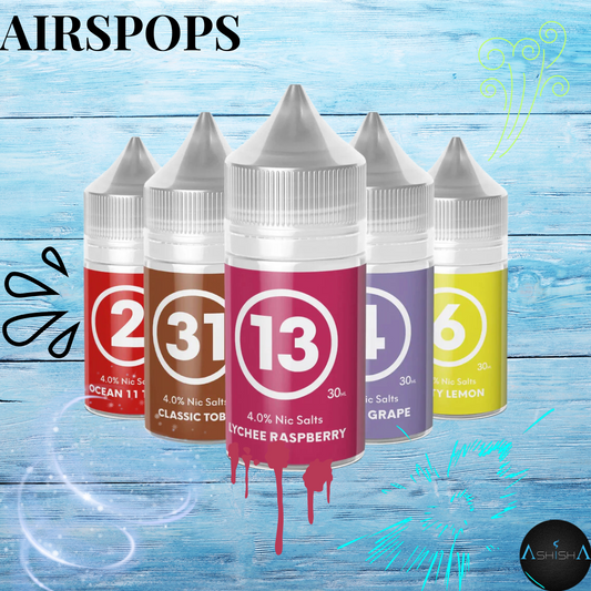 AIRPOPS NIC SALTS VAPE JUICE -40MG