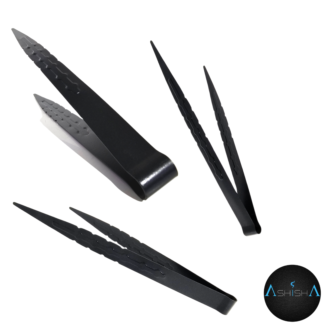 Alluminium Matt Black tongs