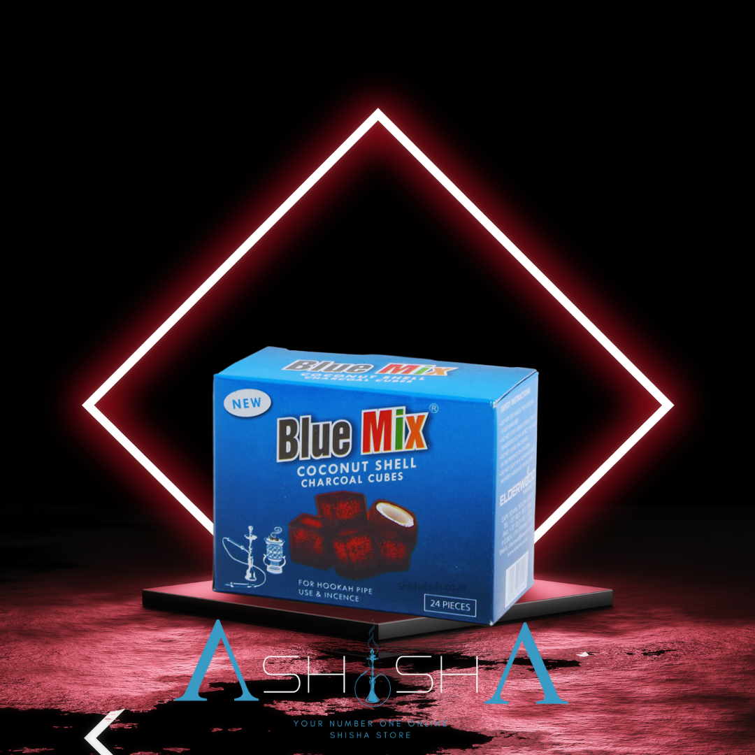BLUE MIX COCONUT CHARCOAL (CUBES) 24 PIECES