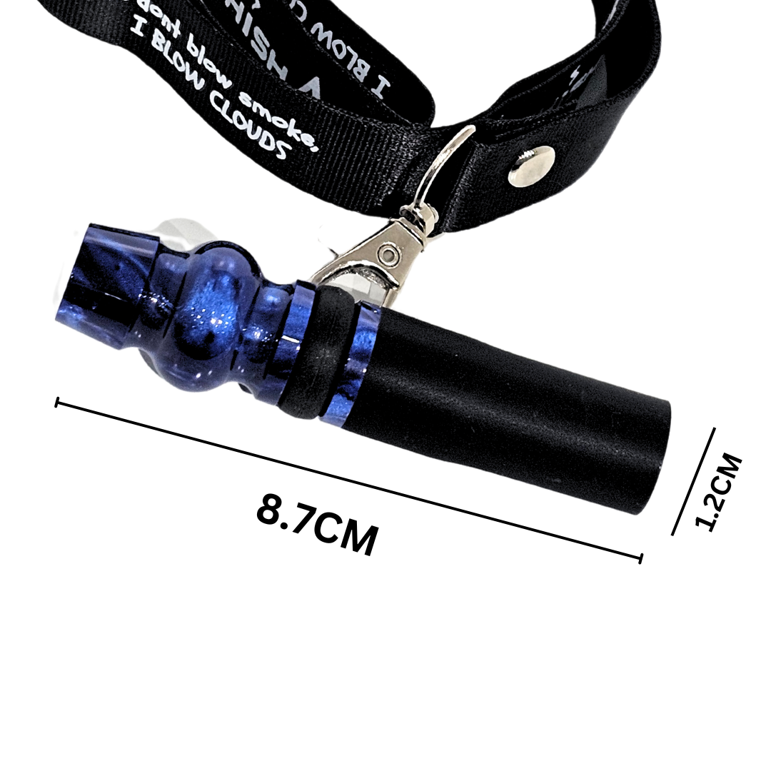 ASHISHA Resin mouth-tip with statement lanyard