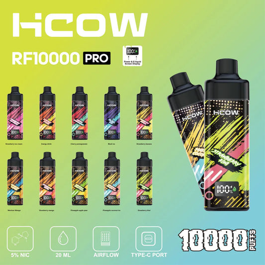 Hcow 10k puffs 5% Nic
